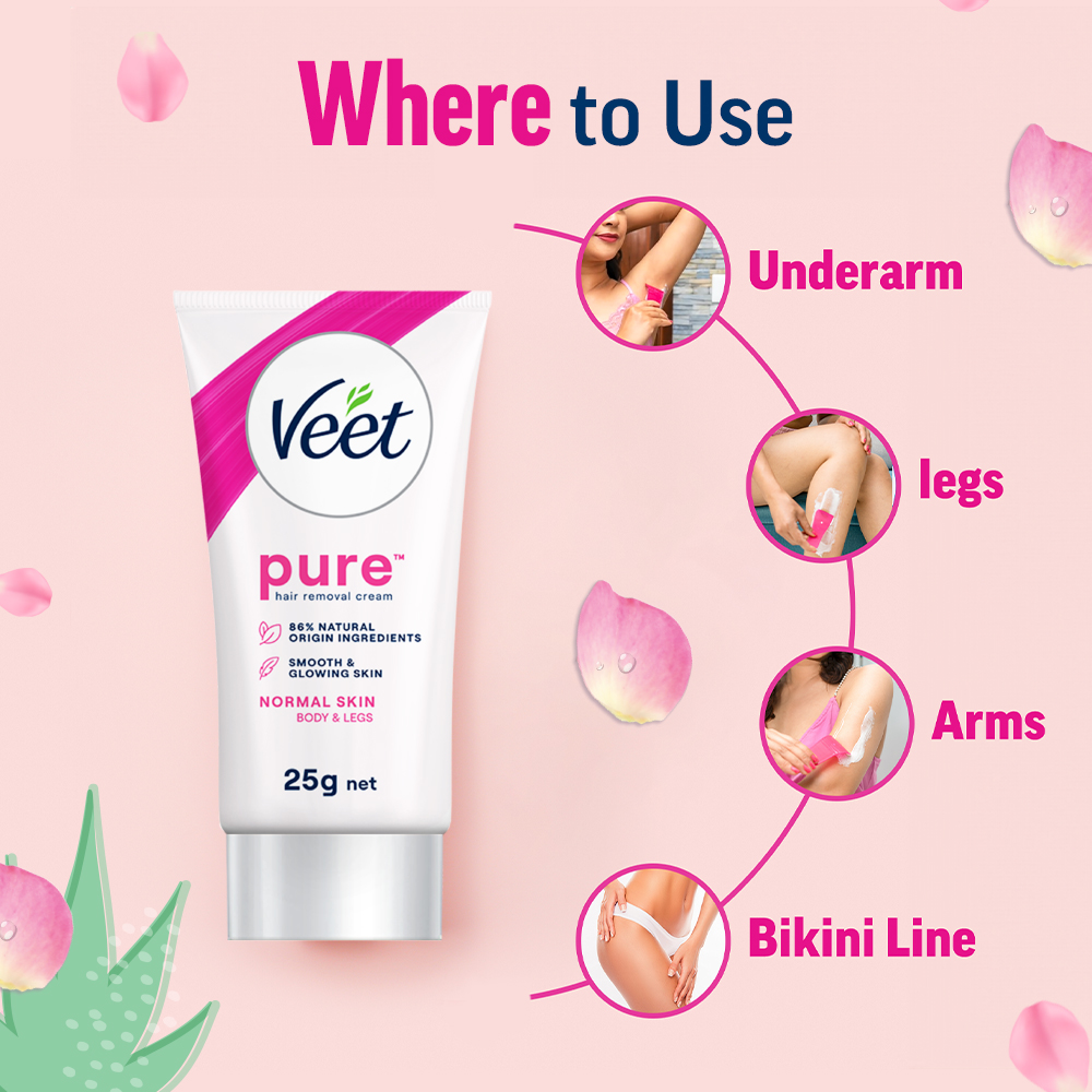Veet Pure Hair Removal Cream Normal Skin With Cucumber Extract